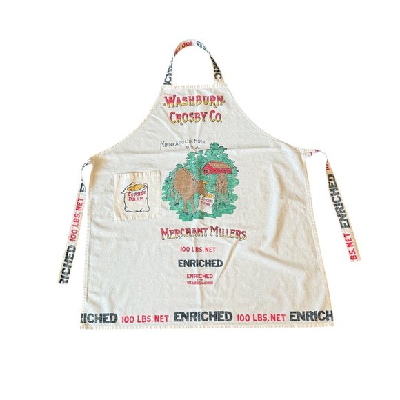 Vintage Washburn Crosby CO. Flour Sac Apron - Picture 1 of 10